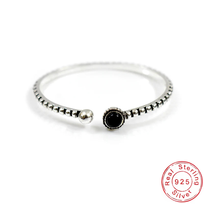 Antique 925 Sterling Silver Crystal Stripe Bangle