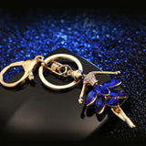 Crystal Ballerina Gift Key Chain Charm Ballet Dancing Girls Keychain