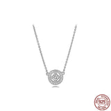 Heart Pendant Necklace 925 Sterling Silver for Charm Beads DIY Gift