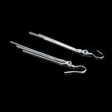 Long Tassel Drop Earrings 925 Silver Tassel Earings Women Jewelry