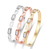 Crystal Bracelets Stainless Steel Bangles for Women