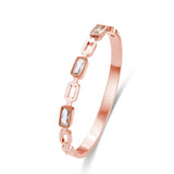 Crystal Bracelets Stainless Steel Bangles for Women