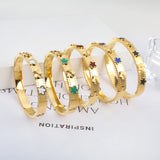 Stainless Steel Flower Bracelets & Bangles For Women Party Gift