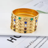 Stainless Steel Flower Bracelets & Bangles For Women Party Gift