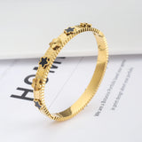 Stainless Steel Flower Bracelets & Bangles For Women Party Gift