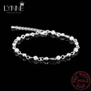 925 Silver Ethnic Style Charm Bracelet Women Jewelry Gift
