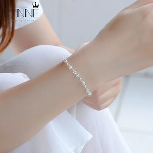 925 Silver Ethnic Style Charm Bracelet Women Jewelry Gift