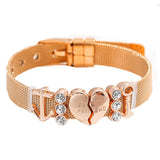 Chic Mesh Bracelet With Charms for Her