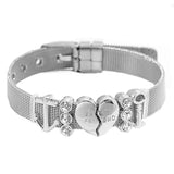 Chic Mesh Bracelet With Charms for Her