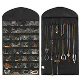 Jewelry Hanging Bag 32 Pockets Bracelet Earring Display 18 Hook Organizer