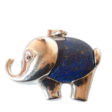 Natural Stone Elephant Pendant Quartz Crystal Necklace Women Charm