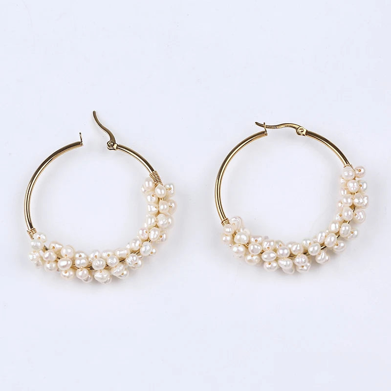 Potato Pearl Earrings Freshwater Pearl