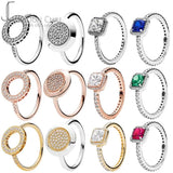 Hot Fit Real 100% 925 Sterling Silver pan ring For Women