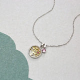 Crystal 925 Sterling Silver Diamond Necklace For Ladies