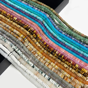 Hot Gasket Stone Beads Natural Jades Agates Rondelle Bead