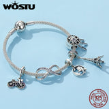 925 Sterling Silver Daisy Wings Pendant Charm Beads Fit Bracelet Necklace