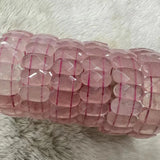 Natural Rose Quartz 10*20mm Gemstone Bangle Bracelet for Women