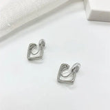 Vintage High Golden Clip-on Earrings for Women