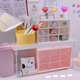 Hot Girl Heart Nine Palace Grid Desktop Storage Box