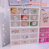 Hot Girl Heart Nine Palace Grid Desktop Storage Box