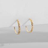 Vintage Small Round Circle Huggie Earrings Jewelry Brincos