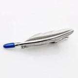 Silver Plated Feather Tie Bar for Mens Suit Clasp Clip Clamp