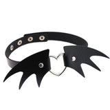 Harajuku Goth PU Leather Choker Necklace Women Punk Hip Hop Pendant Necklaces