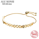 925 Sterling Silver pan bracelet Love heart bracelet For Women