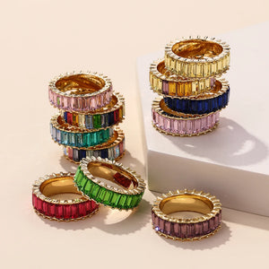 Hot High Rhinestone Ring Charming Sweet Accessories Wedding Banquet Jewelry