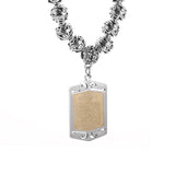 Stainless Steel Allah Quran Pendant Men Necklace Islamic Muslim Jewelry