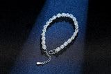 925 Sterling Silver Charm Bracelet Christmas Gift Wedding Party Jewelry
