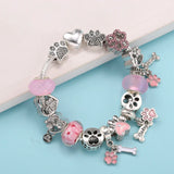Hollow Foot Beads Charm Bracelets for DIY - Women Men Girlfriend Bijoux Pulseras