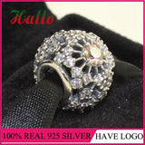 Golden CZ Charm Beads for Bracelets DIY Jewelry Making