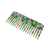 Colorful Marble Acetate Hair Combs - Set of 2