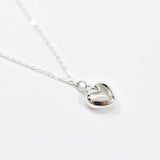 Korea 100% S925 Sterling Silver Hot Heart Pendant Necklace