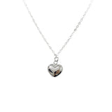 Korea 100% S925 Sterling Silver Hot Heart Pendant Necklace