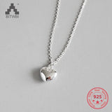Korea 100% S925 Sterling Silver Hot Heart Pendant Necklace