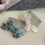 Bow Hair Comb Top Clip for Women Girls
