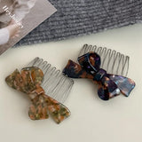 Bow Hair Comb Top Clip for Women Girls
