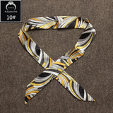 Lady Rayon Twill Scarf Bags Handle Printed Scarf Silk Long Scarf