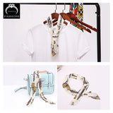 Lady Rayon Twill Scarf Bags Handle Printed Scarf Silk Long Scarf