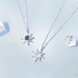Moonstone Star Charm Pendant Necklace Wedding Jewelry Gift