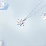 Moonstone Star Charm Pendant Necklace Wedding Jewelry Gift
