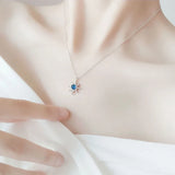 Moonstone Star Charm Pendant Necklace Wedding Jewelry Gift