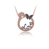 925 Silver Butterfly Zircon Jewelry Set for Women