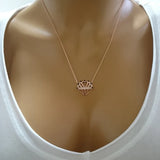 Zircon Heart Diamond Necklace for Women Valentines Day