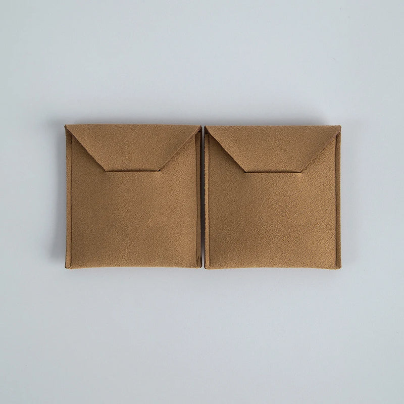 Bulk Microfiber Suede Jewelry Pouches 20pcs 5.5x5.5cm