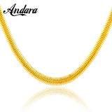 Men's 24k 4MM Snake Chain Necklace