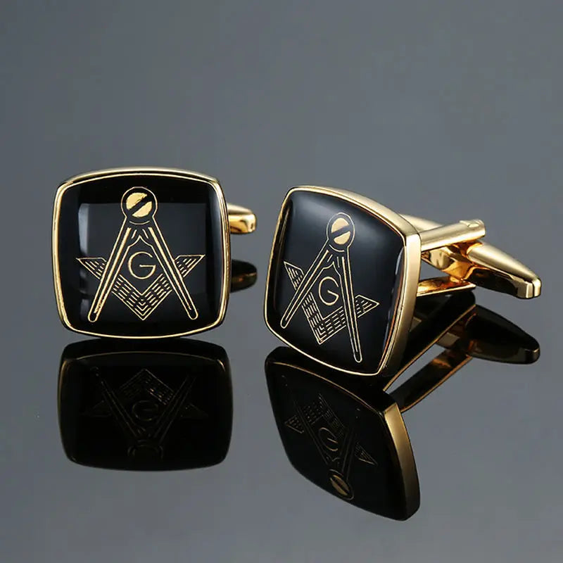 Masonic Cufflinks Freemasonry Square and Compass G
