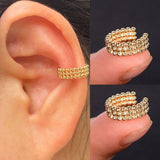 Metal Statement Clip Earrings Star Ear Cuff